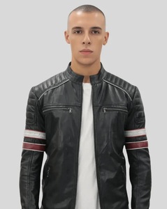 High Street Genuine Leather <b>Biker</b> <b>Jacket</b> Premium Quality Outerwear Trendy Streetwear Bomber Tailor Made leather <b>jacket</b> for men - Product Image 4