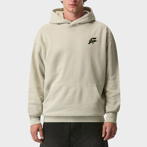 Hoodies basiques pour hommes à manches longues, coupe ample, faible MOQ, prix de gros, respirants, en stock. - Product Image 1
