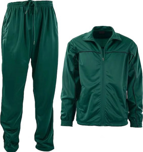 Custom <b>Men</b> Reflective Embroidery Logo Waterproof Plus Size Windbreaker Tracksuit <b>Lightweight</b> Polyester Zip <b>Jacket</b> Pants Set - Product Image 2