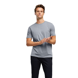 T-shirt d'été décontracté pour homme, coupe ample, épaules tombantes, en coton respirant, idéal pour les activités de plein air et le quotidien - Product Image 1