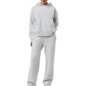 In Stock Custom Logo Men <b>Hoodies</b> Plain 350g Tracksuits Unisex Bulk Wholesale Jogger Sportswear Training Sweat Suits - Product Image 3