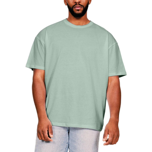 เสื้อยืดคอตตอน 100% หนัก 230GSM คุณภาพพรีเมียมสำหรับผู้ชาย แบบยูนิเซ็กซ์ สกรีนโลโก้ได้ตามต้องการ เสื้อยืดเปล่าทรงโอเวอร์ไซส์ เสื้อยืดผู้ชายไซส์ใหญ่ - Product Image 1