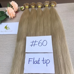 Mèches péruviennes en bambou, extensions de cheveux, à la kératine, bon couleur, provenant de 100% - Product Image 4