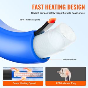 Manguera de Agua Calefactada para Autocaravanas de 25 pies, Autorregulable, 5/8'' de Diámetro Interior Anticongelante para Bebidas a -45 Grados Fahrenheit, Accesorio para Interiores - Product Image 3