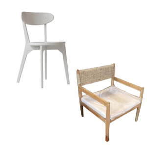 Prix de gros Chaise de salle à manger en bois de teck Chaise de restaurant en bois de couleur blanche pour événement de restaurant et extérieur écologique - Product Image 5