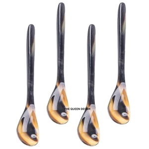 Cuillère en corne de buffle haut de gamme, naturelle et écologique, avec surface polie miroir, pour cadeaux promotionnels, de la gamme Natural & Organic Kitchens - Product Image 1