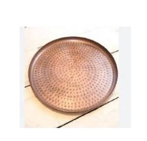 ถาดเสิร์ฟแบบทุบทำจากทองแดงทำมือโต๊ะสไตล์อินเดียรูปทรงสี่เหลี่ยมสำหรับใช้ในบ้าน - Product Image 2