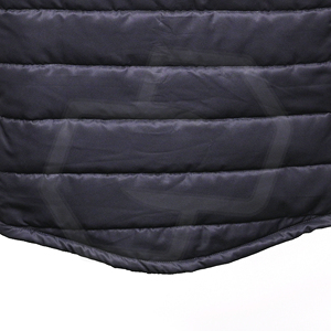Men's Puffer <b>Vest</b> Stand Collar Zipper Closure Windproof Winter Sporty Printed <b>Black</b> Red Pattern Thick Polyester Wadding Premium - Product Image 6