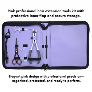 Juego de herramientas avanzadas para extensiones de cabello: removedor de microperlas, alicates de crimpado, alicates para extensiones de cinta, cortador de queratina, aguja de gancho de bucle - Product Image 3