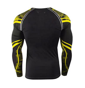 Rashguard unisexe à manches longues 100% polyester UPF50+ respirant et compressif pour MMA BJJ 220g Fabricant OEM - Product Image 3