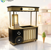 Chariot de vente de crème glacée de style présentoir pour la vente de rue
