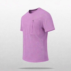 เสื้อยืดผู้ชายสีฟ้าอ่อน ผ้าเจอร์ซีย์ถัก ทรงหลวม สวมใส่สบาย คอกลม แขนสั้น น้ำหนัก 260 กรัม เป็นมิตรต่อสิ่งแวดล้อม พิมพ์ลายสกรีนด้านหน้า - Product Image 5