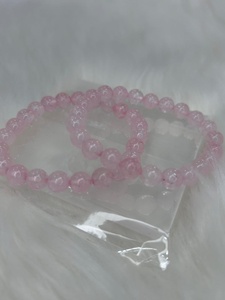 Pulsera de Cuarzo Rosa Natural de 8mm, Pulsera de Piedras Preciosas Curativas de Cristal, Joyería de Meditación Reiki Chakra, Regalo - Product Image 3