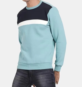 Sweat-shirt pour homme en coton mélangé respirant, style décontracté d'hiver, avec blocs de couleur - Product Image 5