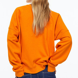 Sudadera Estilo Coreano, Oversize, Cuello Redondo, Manga Larga, Moderna, Casual, para Mujer, Corte Boyfriend - Product Image 3