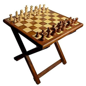 Juego de Ajedrez de Madera Plegable Hecho a Mano, Tablero de Ajedrez de Madera Maciza, Juego de Mesa Artesanal, Juego de Ajedrez de Regalo - Product Image 3