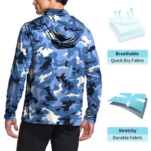 Camiseta de Pesca Personalizada con Estampado por Transferencia Térmica, UPF50, Transpirable, de Secado Rápido, Ligera, Reciclada, de Manga Larga e Impermeable - Product Image 3