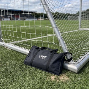 Portable Black <b>Soccer</b> <b>Goal</b> Saddle Anchor Bag PU Material Football Support Custom Logo for Indoor Outdoor Training - Product Image 3