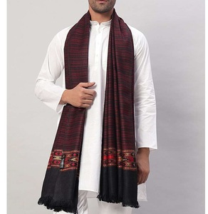 Châles en laine afghane et cachemire personnalisables, coupe-vent, antibactériens, ethniques, chauds, jacquard, couvertures d'hiver, vêtements d'extérieur - Product Image 5