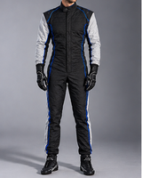Combinaison de course moto pour homme à manches longues, blocs de couleur blanc, rouge et noir sur le devant, en polyester/nylon, imperméable, séchage rapide, toutes saisons