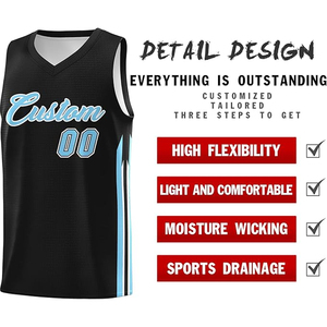 ชุดเสื้อและกางเกงบาสเก็ตบอลแบบกำหนดเอง พร้อมโลโก้ทีม ชื่อ หมายเลข ป้ายชื่อ พิมพ์ลายแบบซับลิเมชั่น ปักลาย 3 มิติ ผ้าโพลีเอสเตอร์ 100% ยืดหยุ่นได้ เหมาะสำหรับกีฬา - Product Image 3