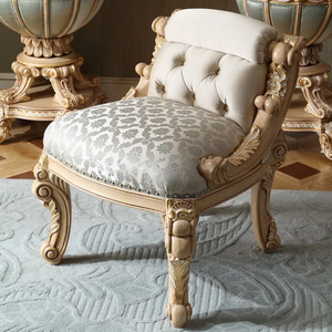 Antique Classic Solid Mahogany <b>Dressing</b> <b>Table</b> Mirror Set Unique Pedestal Design Gold Luxury Vanity <b>Table</b> for Villa Hotel - Product Image 4