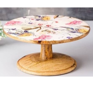 Soporte Dorado Personalizado con Acabado Único, Soporte de Madera de 3 Niveles para Pasteles, Utensilios de Mesa, Estante para Frutas, Herramienta para Servir Pasteles, Soporte de Madera para Pasteles - Product Image 3