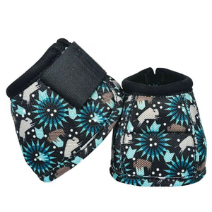 Bottes de protection pour chevaux à imprimé léopard, respirantes en mesh, pour l'équitation, l'entraînement et la protection des jambes des chevaux - Product Image 6