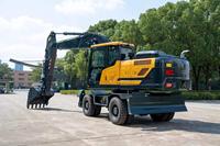 Excavator Roda Mobilitas Tinggi 13,74 Ton HW150 Mesin Penggali Bertenaga Pompa Motor Gearbox Harga Kompetitif untuk Konstruksi