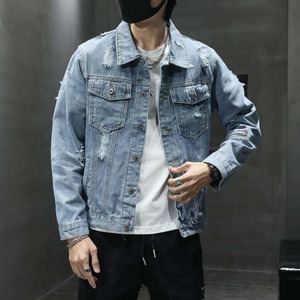 Veste en jean pour homme style streetwear - 100% coton, veste en jean écologique pour homme - Product Image 6