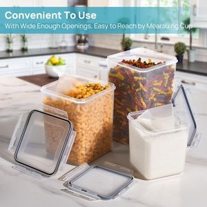 10-Piece Airtight Flour and Sugar Storage Container <b>Set</b> Large BPA-Free Food <b>Canisters</b> for Pantry Organization Hand Crafted - Product Image 3