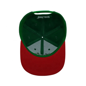 Embroidery Custom Logo 6-Panel Waterproof Canvas Baseball <b>Caps</b> Two Tone Colors <b>Flat</b> Brim Snapback Wholesale Branded Sport <b>Caps</b> - Product Image 6