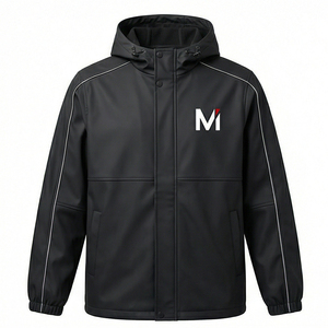 Chaqueta Cortavientos con Capucha Unisex Personalizada OEM, Resistente al Agua, Estilo Urbano, con Cordón Ajustable, Premium - Product Image 1