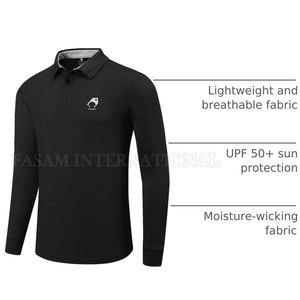 Bulk Quantity High Grade Full Sleeves Polo <b>T</b>-<b>Shirts</b> Durable Material Full Sleeves Polo <b>T</b>-<b>Shirts</b> - Product Image 3