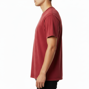 Camiseta Vintage para Hombre, Algodón Premium, Estilo Vintage, Cuello Redondo, Urbana, Casual, de Gran Tamaño - Product Image 3