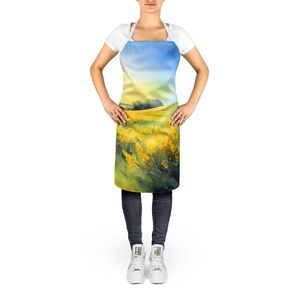 Nebraska Goldenrod acuarela Unisex gran delantal Multicolor para cocinar manualidades para hornear jardinería-para adultos hombres y mujeres - Product Image 2