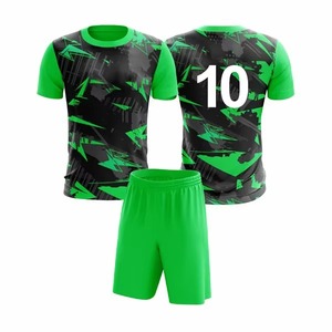 ชุดยูนิฟอร์มฟุตบอลสำหรับผู้ใหญ่ระดับพรีเมียม – เสื้อเจอร์ซีย์คอวีผ้าโพลีเอสเตอร์ระบายอากาศได้ดีและแห้งเร็ว - Product Image 3
