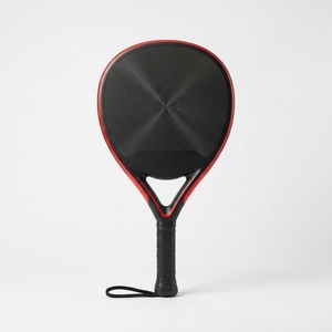 Raquette de padel d'entraînement en fibre de carbone et graphite, légère, noyau en EVA, cadre durable, face texturée, poignée ergonomique, équilibrée - Product Image 1