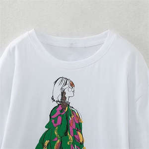 Proveedor de Camisetas para Mujer OEM, Camisetas de Algodón Suave de Alta Calidad, Tejido Transpirable, Perfecto para Marcas de Ropa de Marca Privada - Product Image 4