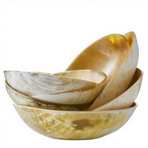 B S International Indian Manufacture 100% Eco-Friendly Polished Vintage Horn Customizable Dishwasher Safe Business Gifts Bowls - Product Image 3