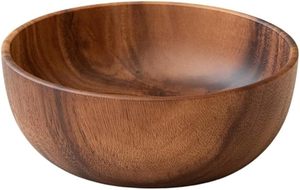Bol en bois d'acacia, bol de service en bois massif, saladier, bol à fruits, vaisselle de cuisine artisanale, vente en gros - Product Image 2