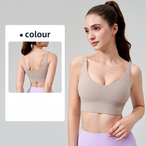 Soutien-gorge de sport pour femme à bretelles larges en U pour le yoga, la remise en forme et les activités de plein air - Product Image 6