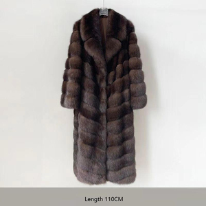 Manteau d'hiver chaud et surdimensionné pour femme, en fausse fourrure écologique à col mandarin, doublure en duvet de canard gris, doux et moelleux - Product Image 2