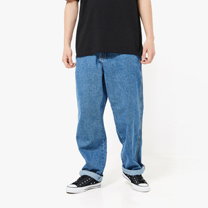 <b>Embroidered</b> Men's <b>Jeans</b> Ripped Solid Color Men's Trouser Street Baggy Style Hip Hop Men's <b>Jeans</b> Pant For Sale - Product Image 4