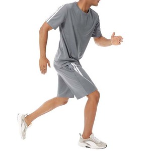 Customized <b>Men</b> Oversized T-<b>Shirt</b> Shorts Set 100% Organic Cotton High Quality <b>Men's</b> <b>Summer</b> Sports Tee <b>Shirt</b> - Product Image 4