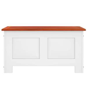 Cómoda de Almacenamiento de Madera Maciza de Acacia y Madera Sintética en Color Marrón y Blanco para Sala de Estar - Product Image 4