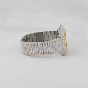 Reloj Mecánico Cuadrado de Acero Inoxidable con Incrustaciones de Diamantes de Lujo, Cristal de Zafiro Analógico, Cierre de Mariposa, 41 mm, para Mujer - Product Image 2