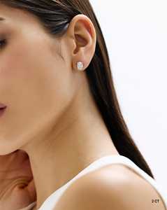 Sparkling Oval Cut Lab Grown Diamond <b>Stud</b> Earring Prong Set Solitaire Minimalist Everyday Wear <b>Stud</b> 14k 18k Solid Gold Wholesale - Product Image 5