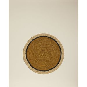 Custom Design Round Woven <b>Table</b> Placemat Bohemian Style Natural Fiber Dining Mat Heat Resistant Kitchen <b>Table</b> Top Decoration - Product Image 1