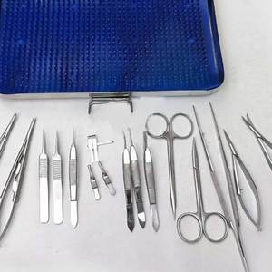 Juego de instrumentos microquirúrgicos de mano, 17 piezas, pinzas microvasculares y kit de sutura quirúrgica - Product Image 6